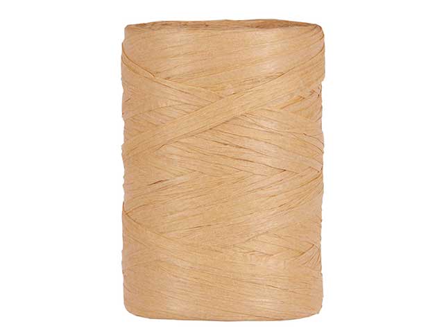 Piovaccari Paper Raphia Natural 5-8 mm x 100 m – Rafia di Carta Naturale per Decorazioni, Fiocchi, Confezioni Regalo e Fai da Te
