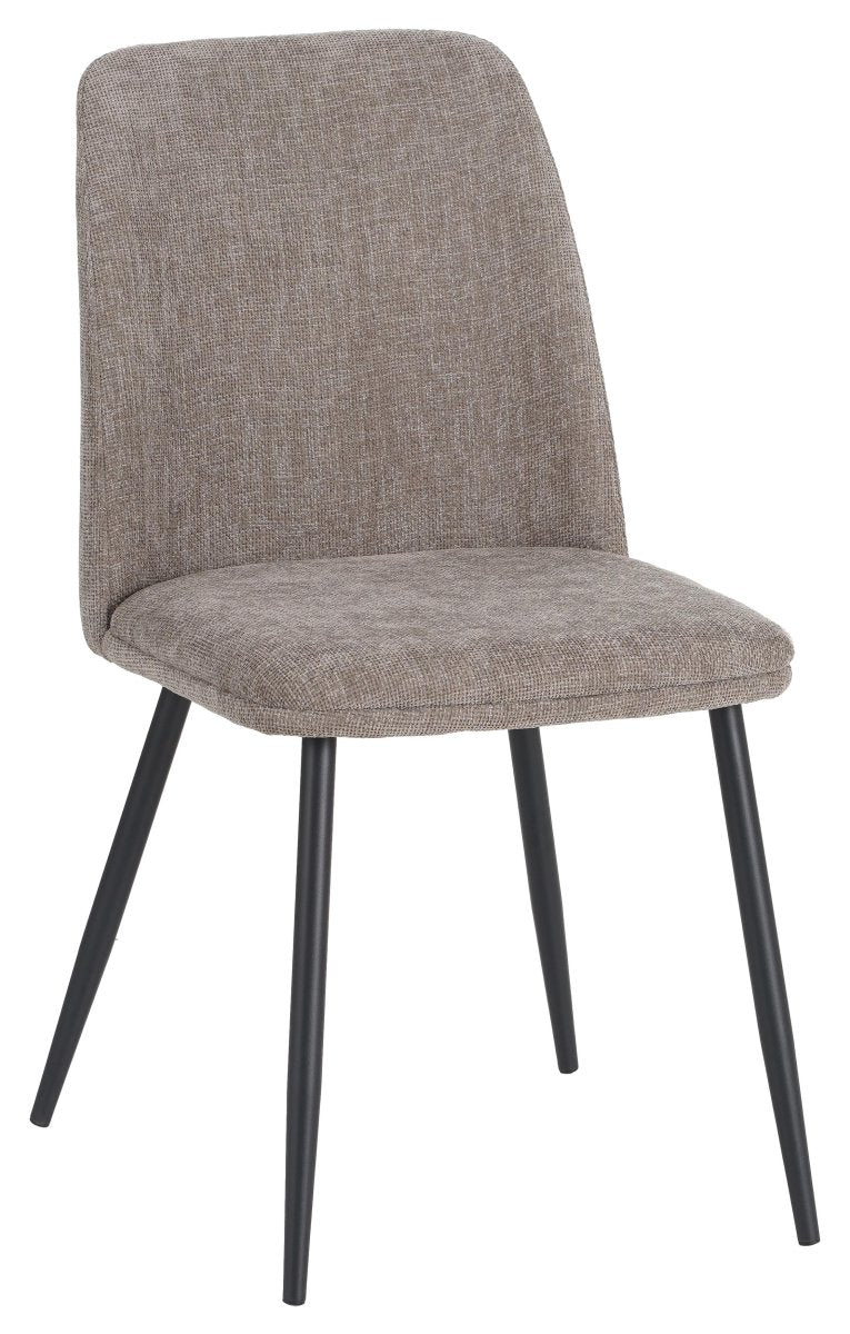 DI.MO Sedia Tracy in Tessuto Tortora 57 x 45 x 84 cm – Sedia Moderna per Sala da Pranzo e Soggiorno