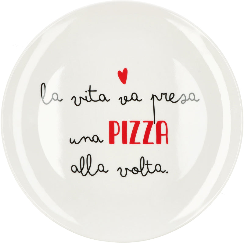 regalo italiano regalo italiano piatto pizza melamina ass d 33 cm h 2 cm bianco 1 pz ean 8057586035256