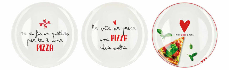 regalo italiano regalo italiano piatto pizza melamina ass d 33 cm h 2 cm bianco 1 pz ean 8057586035256