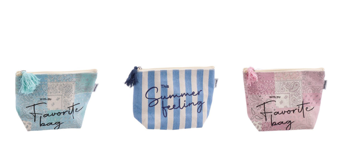 regalo italiano regalo italiano pochette in cotone stampato ass 20 x 14 cm multicolor 1 pz ean 8057586098350