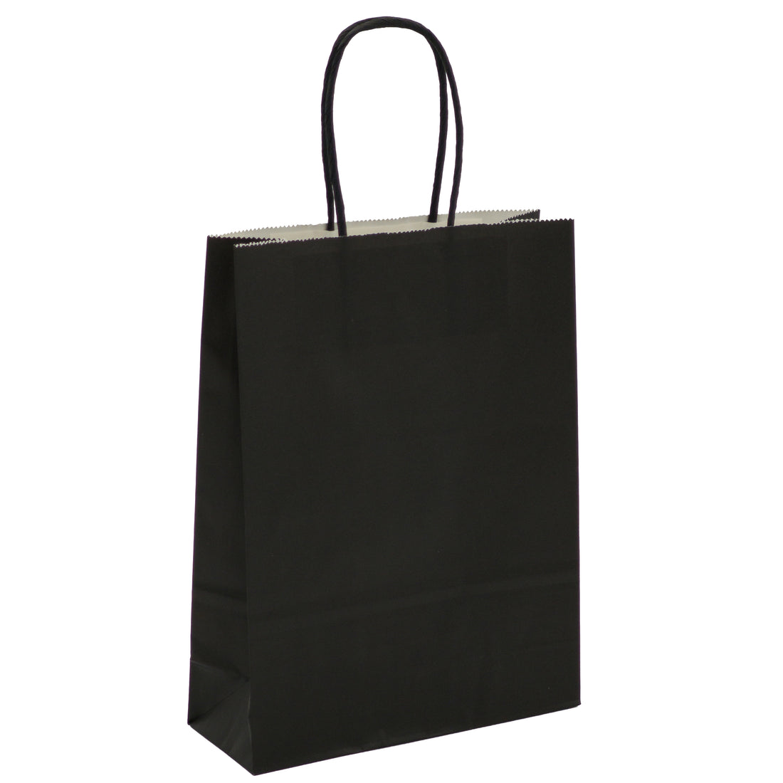 L'Arcolaio Shopper Kraft Nero Regali Natalizi 18x7x24 cm Cf 10 pz