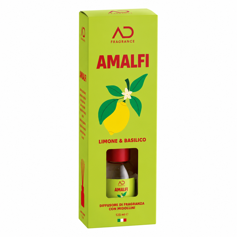 Ad Trend Diffusore di Fragranza Amalfi con Midollini 125 ml – Profumatore per Ambienti e Arredo Casa