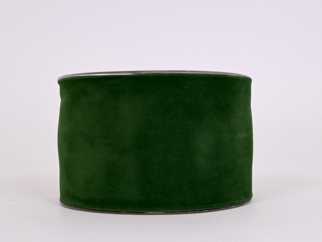 Piovaccari Nastro Natalizio Double Velvet Verde Scuro 63 mm x 7 m – Nastro in Doppio Velluto Decorativo per Albero di Natale, Fiocchi e Pacchi Regalo
