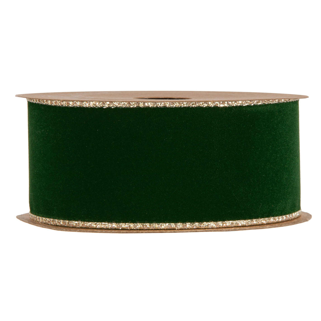 Piovaccari Nastro Double Sides Velvet & Glitter Verde Scuro 40 mm x 10 m – Nastro Natalizio in Velluto e Glitter per Albero di Natale, Fiocchi e Confezioni Regalo
