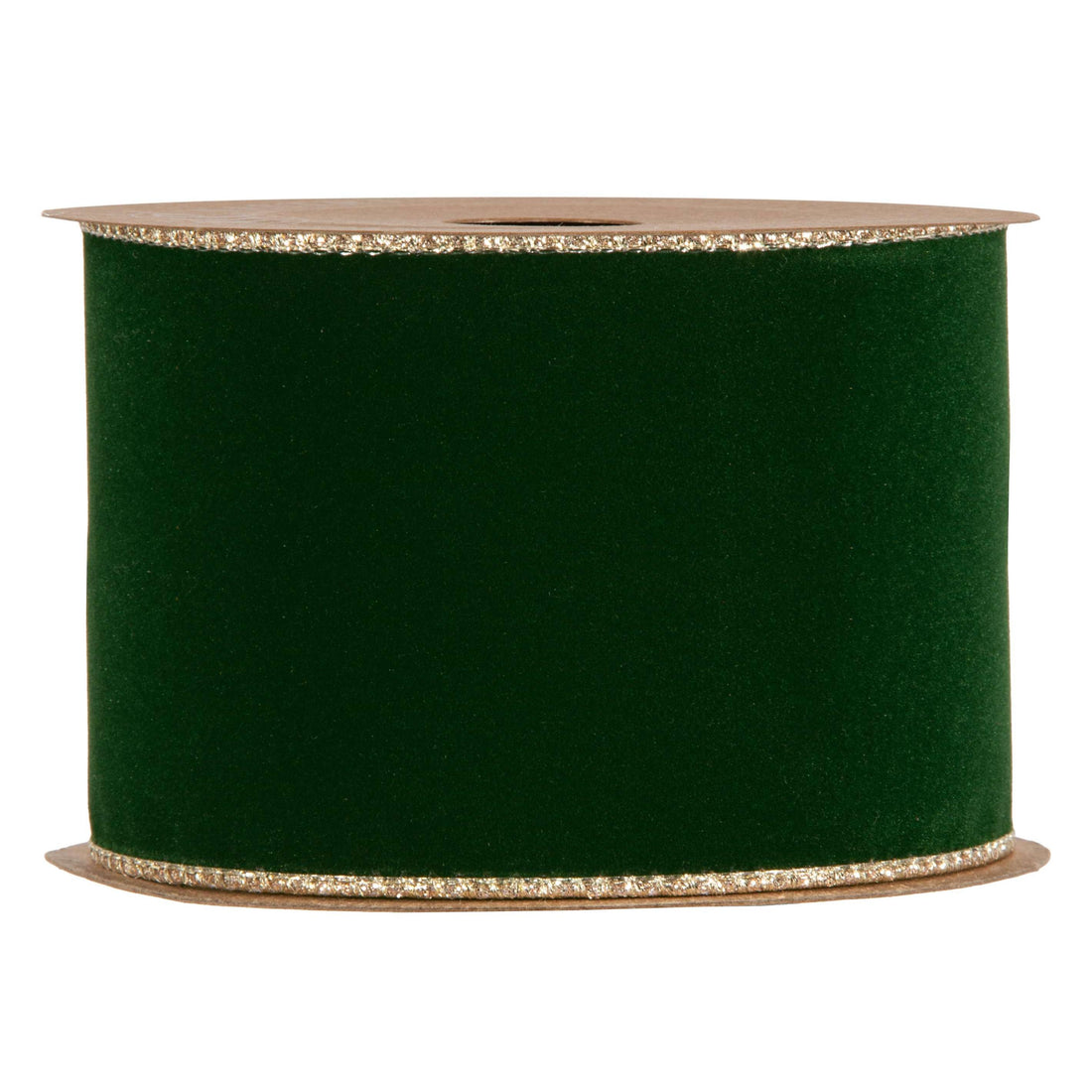 Piovaccari Nastro Double Sides Velvet & Glitter Verde Scuro 63 mm x 10 m – Nastro Natalizio in Velluto e Glitter per Albero di Natale, Fiocchi e Confezioni Regalo