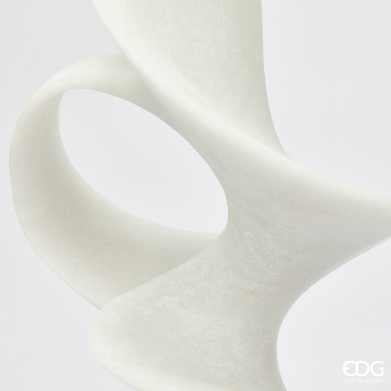 edg enzo de gasperi edg enzo de gasperi scultura fluid design con base h 70 cm l 19 cm l 19 cm ivory ean 8059824482761