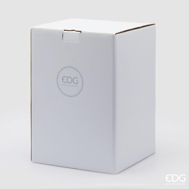 EDG Enzo De Gasperi Carillon Babbo Natale con Slitta H17 Ø8,5 cm Verde Rosso – Decorazione di Natale