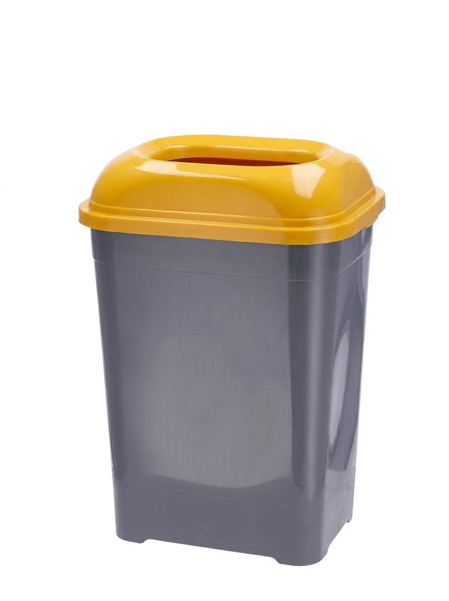 Ad Trend Contenitore per Raccolta Differenziata in Plastica 50 Litri 42x32xH62 cm – Pattumiera per Rifiuti e Riciclo per Casa e Ufficio