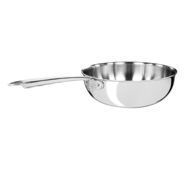 AGNELLI Padella Mantecare Aluinox 3ply Lucido con 1 Manico D 28 Cm