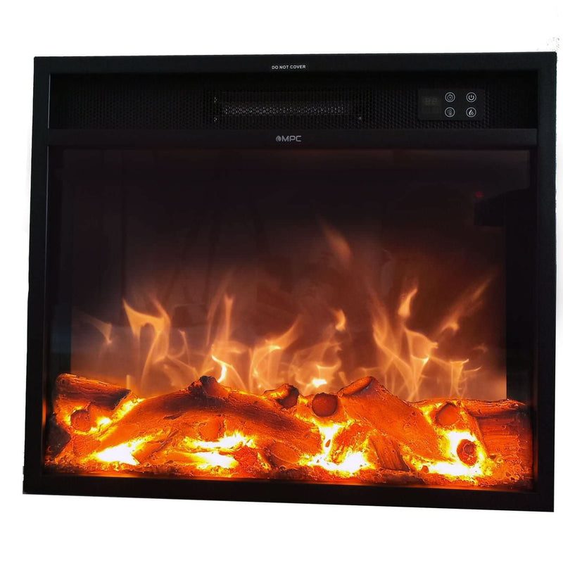 SINED Vulcano Caminetto Elettrico da Incasso 49,5 x 60 x 15 cm – Camino Decorativo Moderno per Arredo Casa