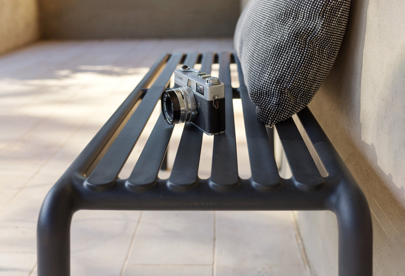 Nardi Doga Bench New Panchina da Esterno Marsala 102,5 x 44 x 39 cm – Panchina Moderna per Giardino e Terrazzo