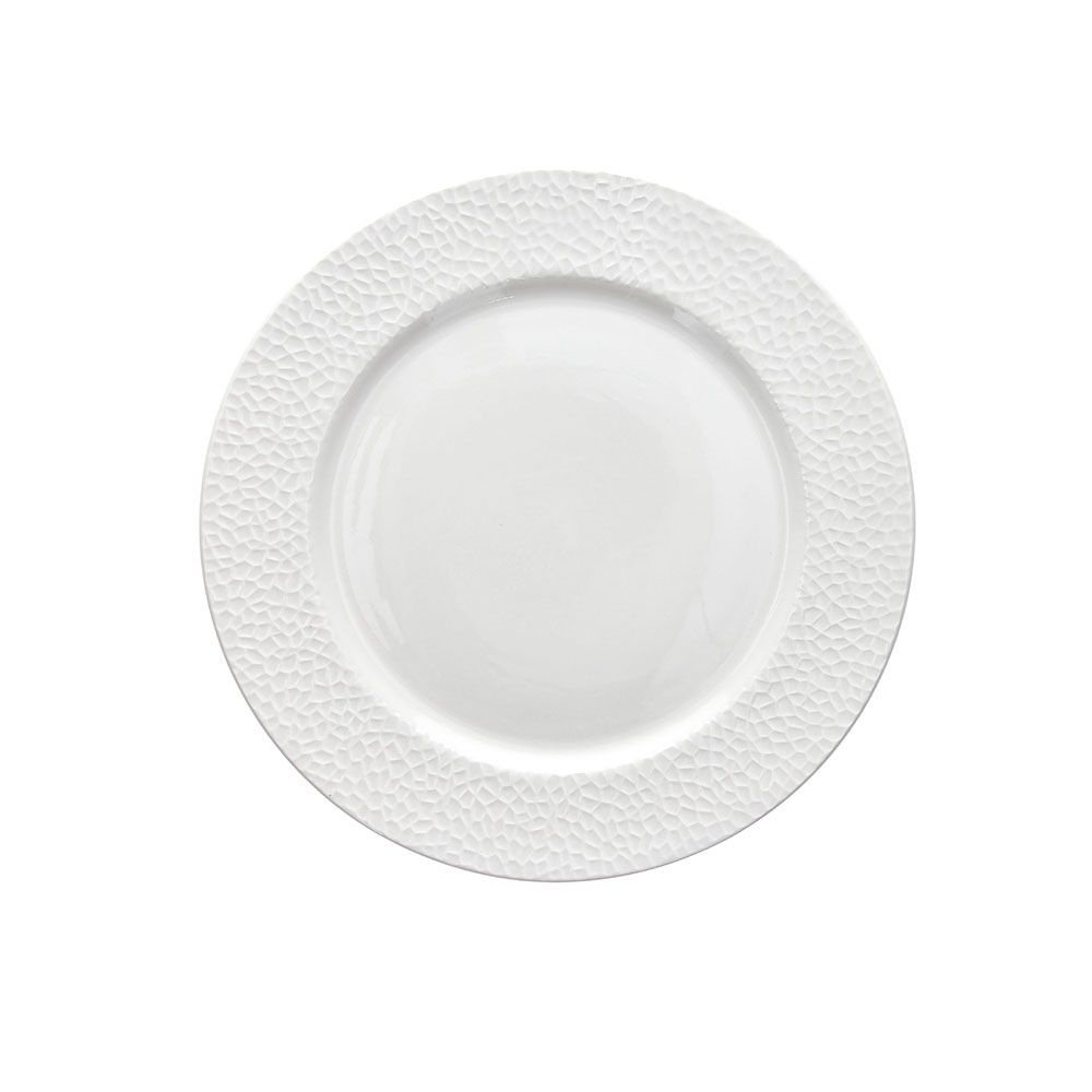 Tognana Golf Bianco Piatto Dessert in Porcellana Ø19xH2 cm – Piattino Elegante per Dolci e Frutta