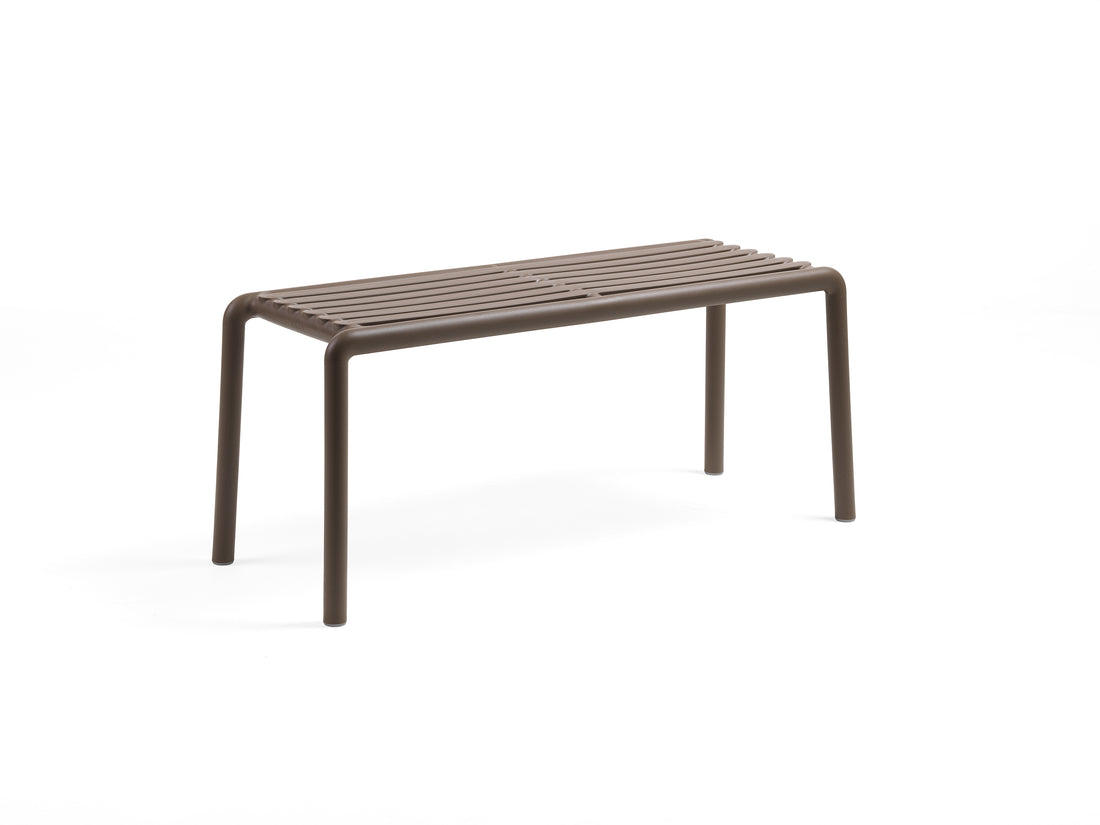 Nardi Doga Bench New Panchina da Esterno Tabacco 102,5 x 44 x 39 cm – Panchina Moderna per Giardino e Terrazzo
