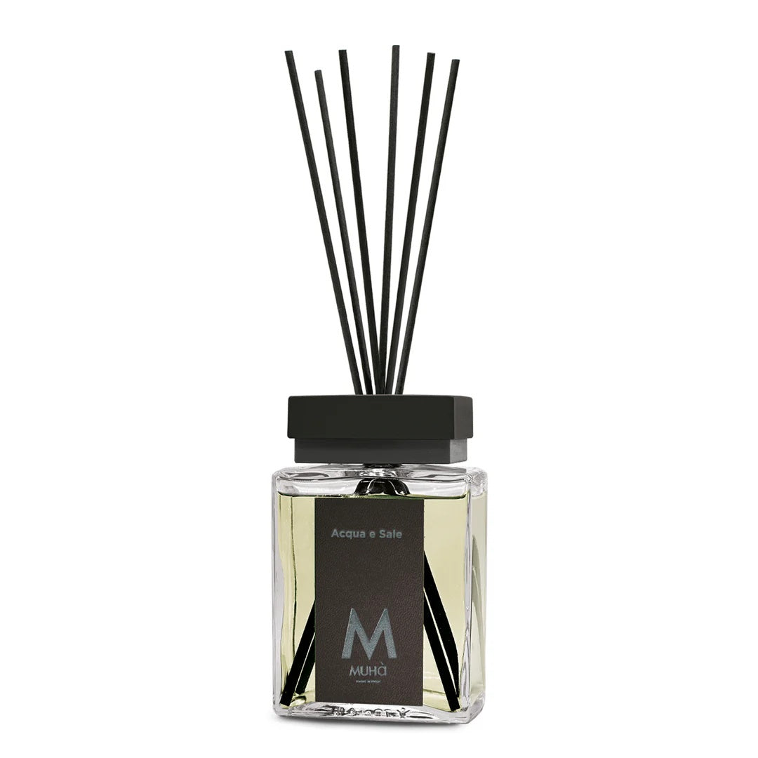 Muhà Luxe Perfume Diffusore Ambiente con Bastoncini Acqua e Sale 100 Ml