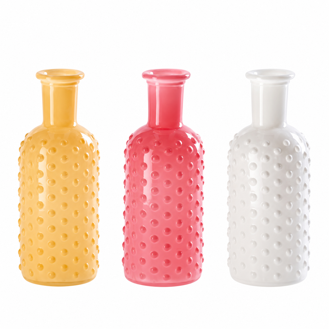 Ad Trend Vaso Decorativo in Vetro Ø 7 x H 19 cm – Vaso per Fiori e Arredo Casa, Colori Assortiti 1 Pz
