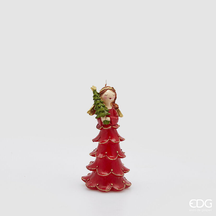 edg enzo de gasperi edg enzo de gasperi candela angelo di natale h 15 cm d 8 cm green red ean 8059824519467