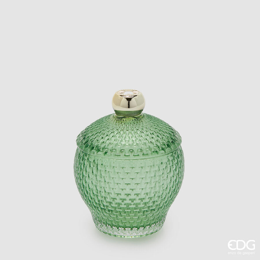 edg enzo de gasperi edg enzo de gasperi contenitore decorativo micro quadretti bombato h 145 cm d 105 cm verde ean 8059824610454