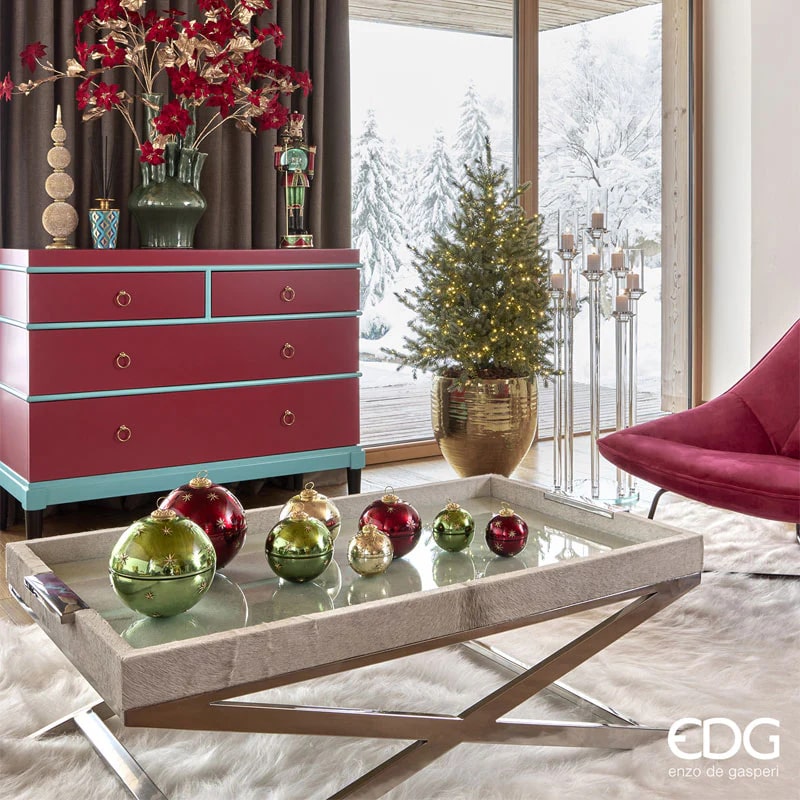 edg enzo de gasperi albero di natale pino argentato h 90 cm d 85 cm con 240 led ean 8059824279620