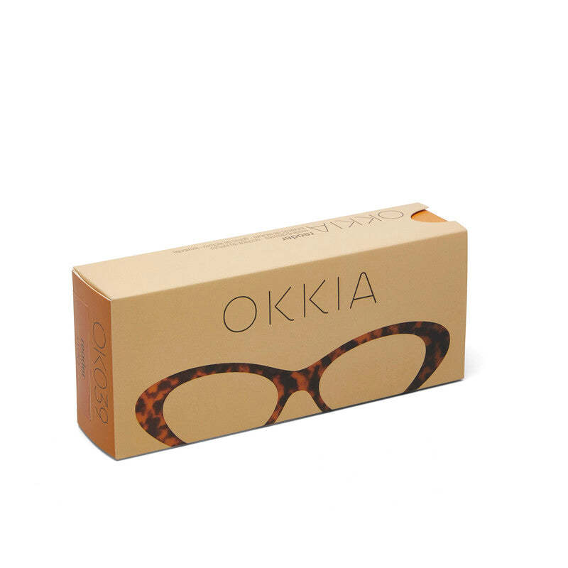 okkia okkia occhiale da lettura mod lina cat eye classic havana diottrie 1 50 ean 8055773199965