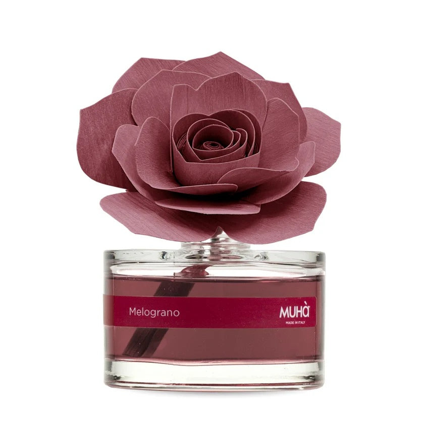 Muhà Profumatore Diffuser Rosa Bordeaux Bomboniera Melograno 50 ml