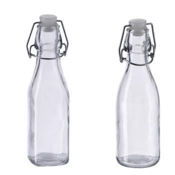 regalo italiano regalo italiano bottiglia vetro con tappo ermetico ass 250 ml h 20 cm trasparente 1 pz ean 8057586000568