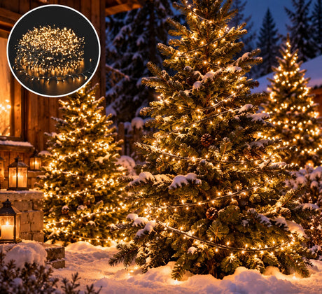 Ad Trend Catena Luminosa 2000 MiniLED Bianco Caldo da Esterno con Timer e Controller – Luci di Natale