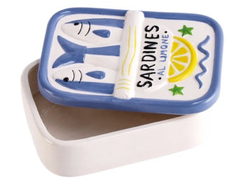 Ad Trend Scatola Decorativa Sarda in Ceramica 13 x 19 x 7 cm – Cofanetto Portaoggetti per Casa
