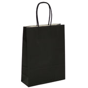 L'Arcolaio Shopper Kraft Nero Regali Natalizi 18x7x24 cm Cf 10 pz