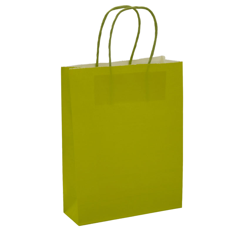 L'Arcolaio Shopper Kraft Lime Regali Natalizi 22X10X29 Cf 10 Pz