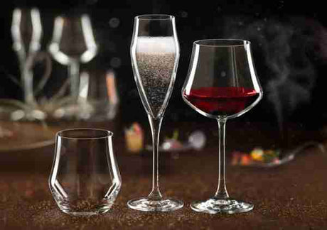RCR Cristalleria Italiana Ego - E50 - Set da 6 Calici Vino in Vetro