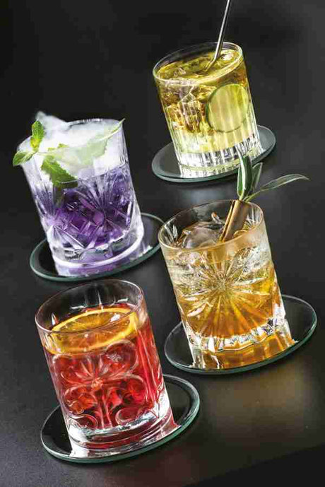 RCR Cristalleria Italiana Mixology - DOF Set da 4 Bicchieri in Cristallo
