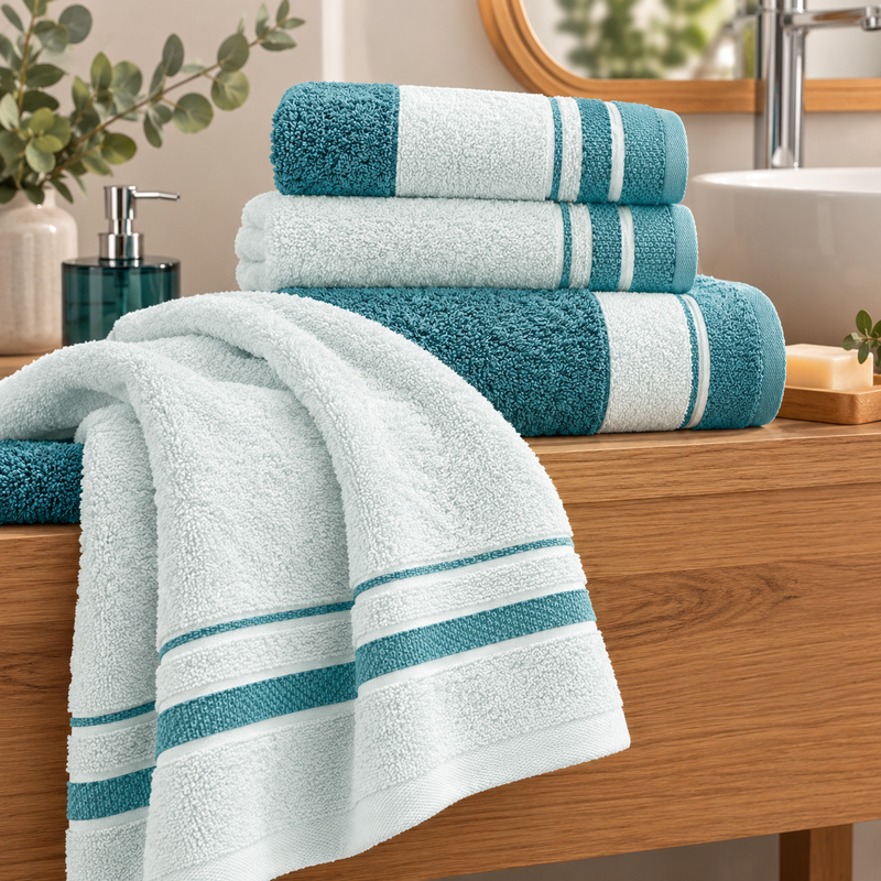 Androni Giocattoli Set Asciugamani Bagno in Spugna – Asciugamano Viso e Ospite Morbidi e Assorbenti Ass. 1 Set