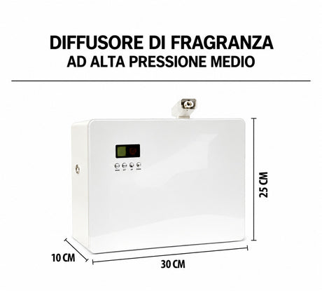 DESSENZE Diffusore di Fragranze Professionale Medio ad Alta Pressione – Profumatore per Ambienti fino a 1400 m²