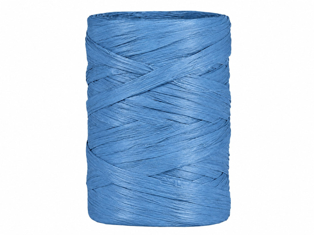Piovaccari Paper Raphia Blue 5-8 mm x 100 m – Rafia di Carta Blu per Decorazioni, Fiocchi, Confezioni Regalo e Fai da Te