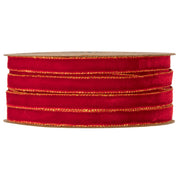 Piovaccari Nastro Velvet Dream Rosso 9 mm x 20 m – Nastro in Velluto Decorativo per Fiocchi, Confezioni Regalo, Addobbi Natalizi e Fai da Te
