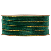 Piovaccari Nastro Velvet Dream Verde 9 mm x 20 m – Nastro in Velluto Decorativo per Fiocchi, Confezioni Regalo, Addobbi Natalizi e Fai da Te