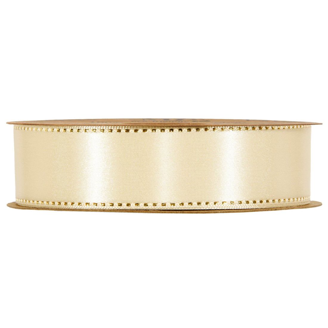 Piovaccari Nastro Satinée Cream 25 mm x 20 m – Nastro Satinato Color Crema per Fiocchi, Confezioni Regalo e Decorazioni Natalizie