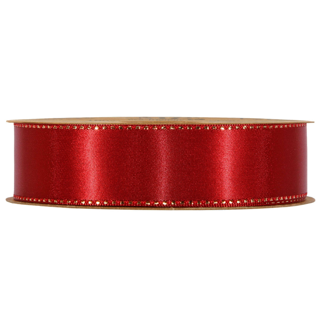 Piovaccari Nastro Satinée Red Dahlia 25 mm x 20 m – Nastro Satinato Rosso per Fiocchi, Confezioni Regalo e Decorazioni Natalizie