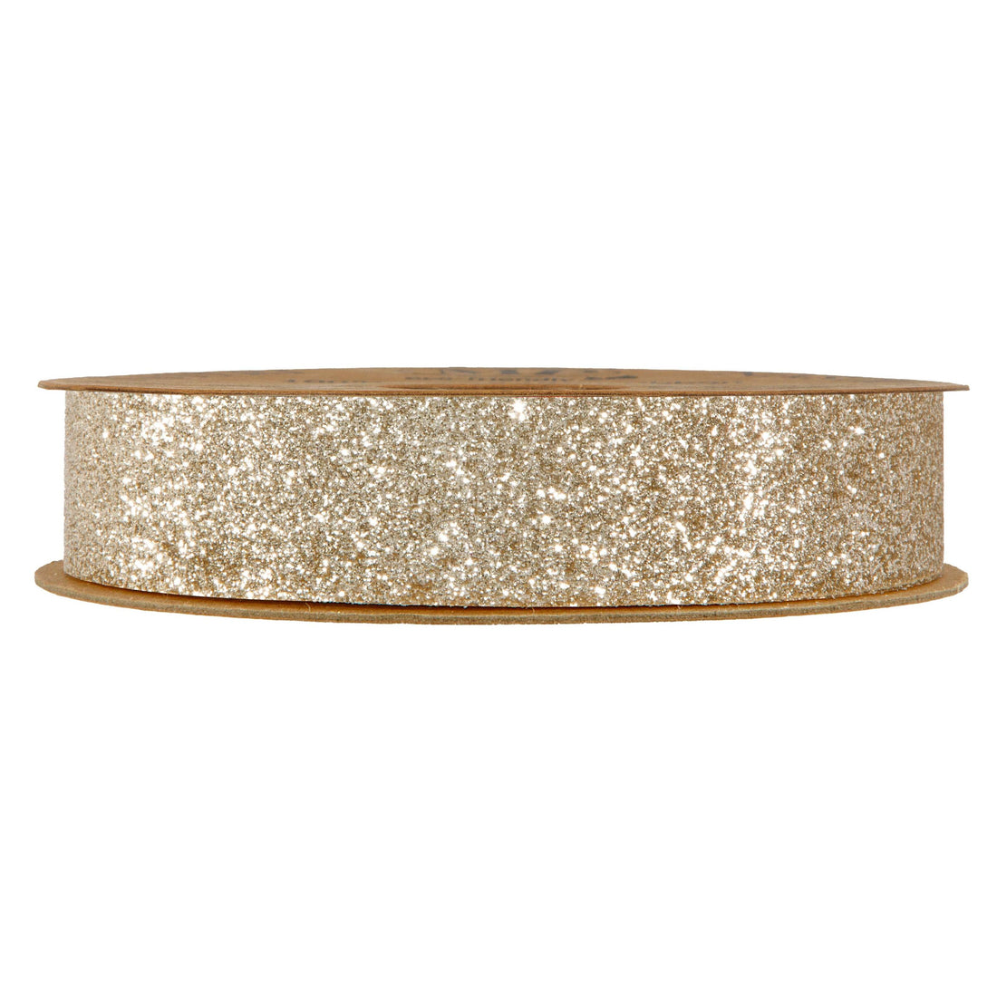 Piovaccari Nastro Desirée Champagne 25 mm x 10 m – Nastro Decorativo Natalizio per Albero di Natale, Fiocchi e Confezioni Regalo