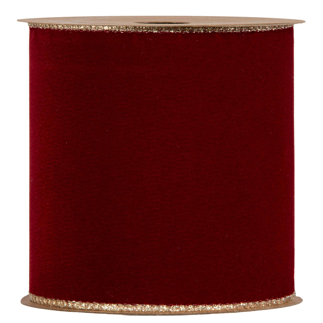 Piovaccari Nastro Double Sides Velvet & Glitter Rosso Scuro 100 mm x 10 m – Nastro Natalizio in Velluto e Glitter per Albero di Natale, Fiocchi e Confezioni Regalo