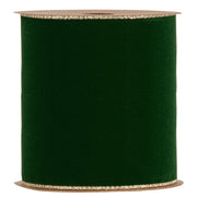 Piovaccari Nastro Double Sides Velvet & Glitter Verde Scuro 100 mm x 10 m – Nastro Natalizio in Velluto e Glitter per Albero di Natale, Fiocchi e Confezioni Regalo