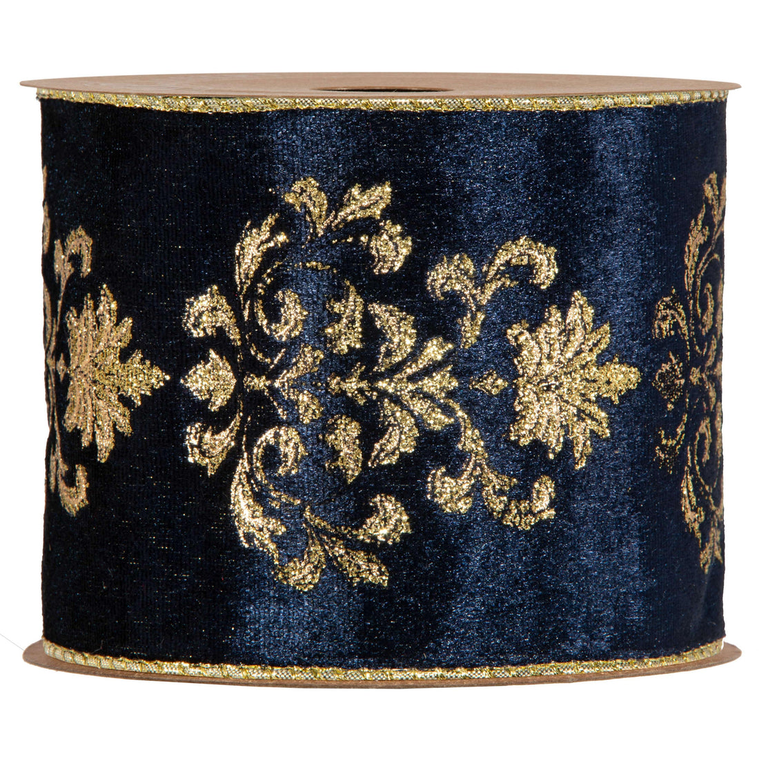 Piovaccari Nastro Lilibeth Blu 100 mm x 10 m – Nastro Decorativo Natalizio per Albero di Natale, Fiocchi e Confezioni Regalo