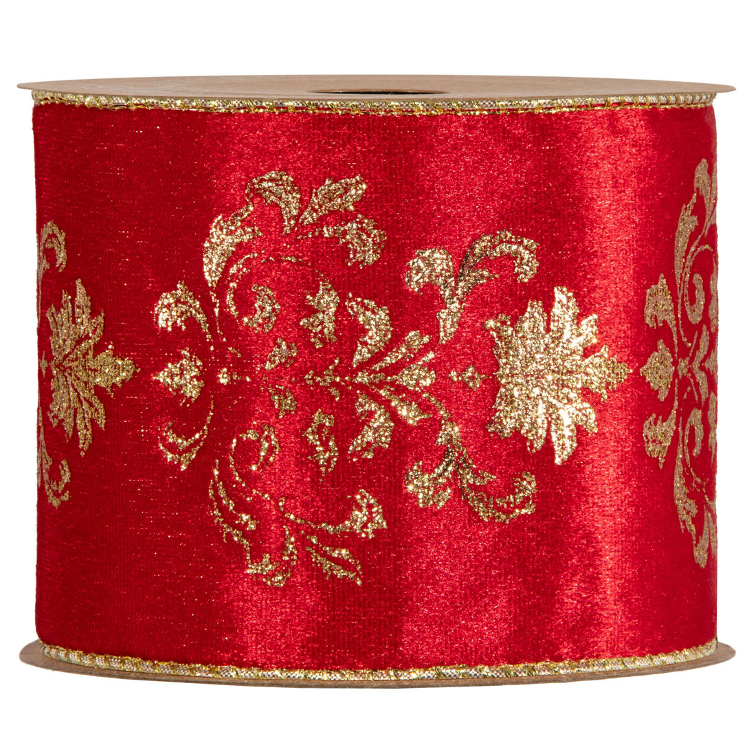 Piovaccari Nastro Lilibeth Rosso 100 mm x 10 m – Nastro Decorativo Natalizio per Albero di Natale, Fiocchi e Confezioni Regalo