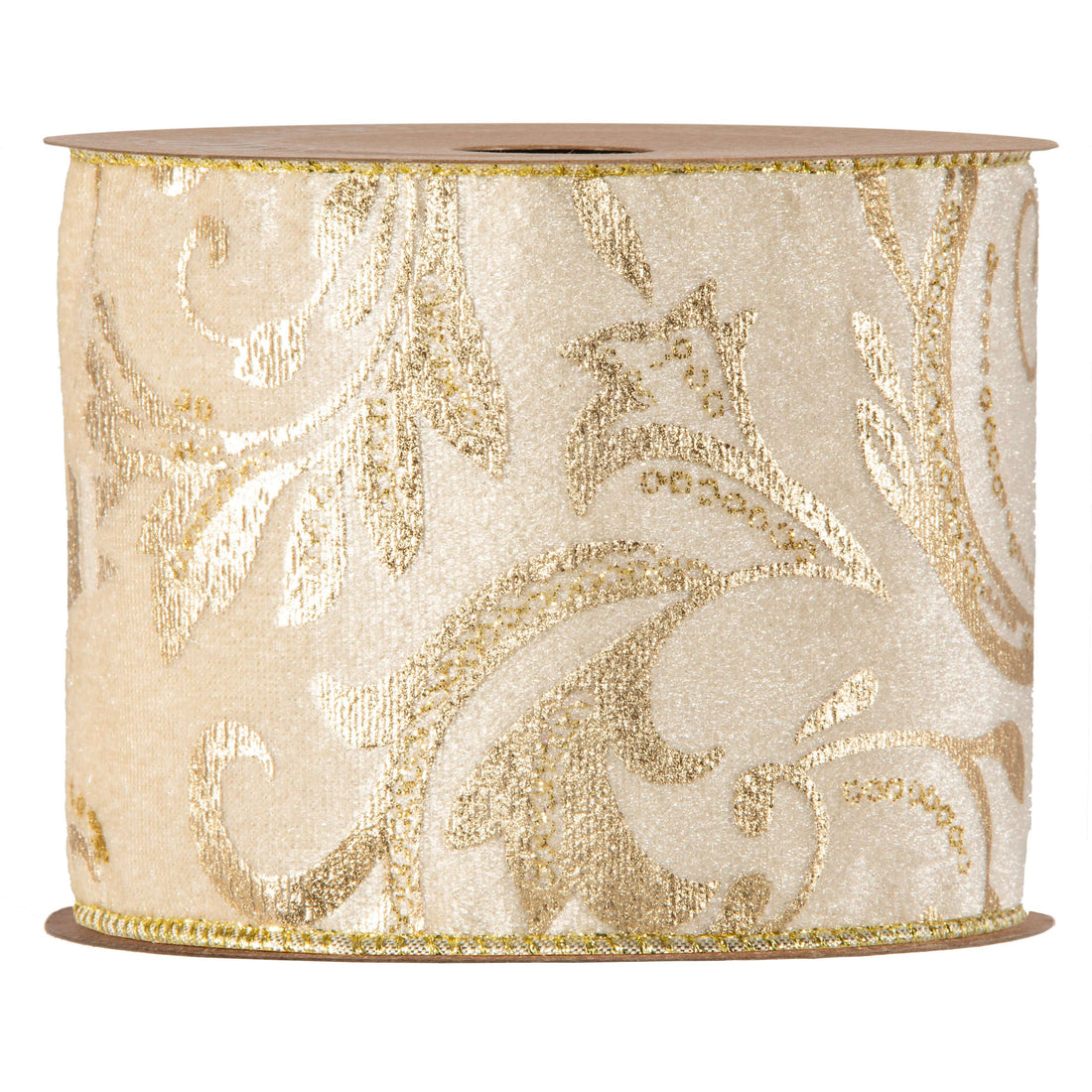 Piovaccari Nastro Velours d’Orient 100 mm x 10 m – Nastro Decorativo Natalizio per Albero di Natale, Fiocchi e Confezioni Regalo