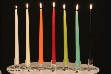 EDG Enzo De Gasperi Set 2 Candele a Stelo H30 Ø2,2 cm Nere – Candele Decorative