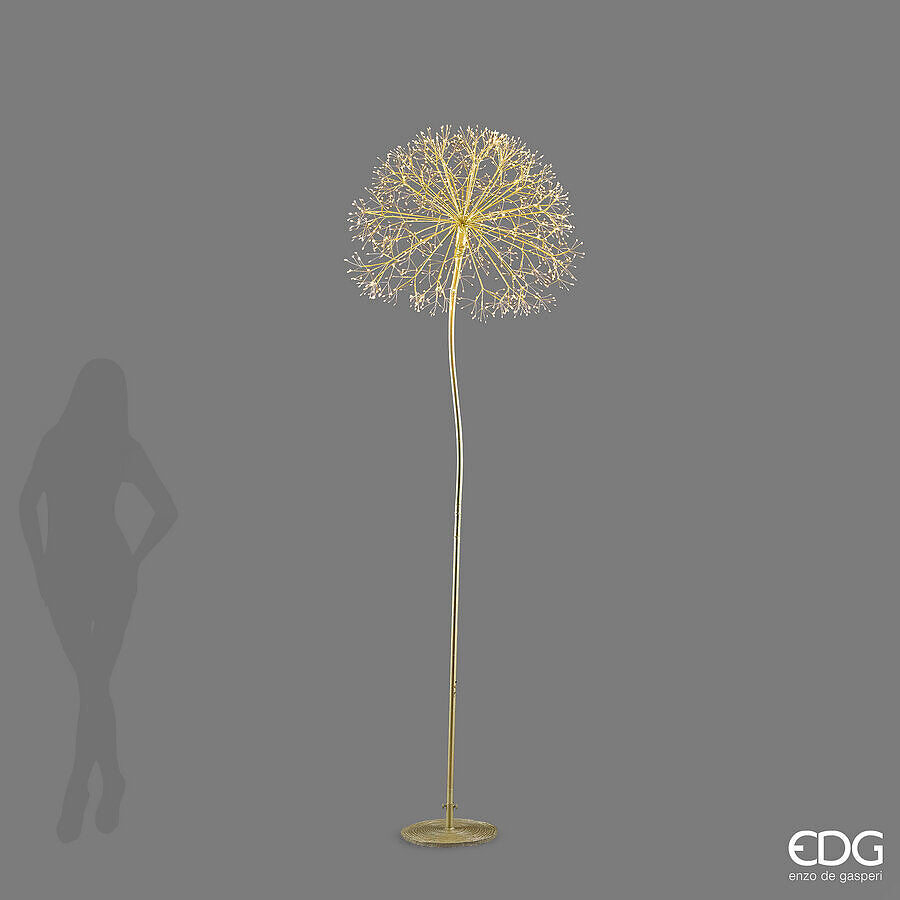 EDG Enzo De Gasperi Decoro Natalizio Tarassaco Rich Gold 1200 LED H240 Ø70 cm IP44 – Decorazione Luminosa