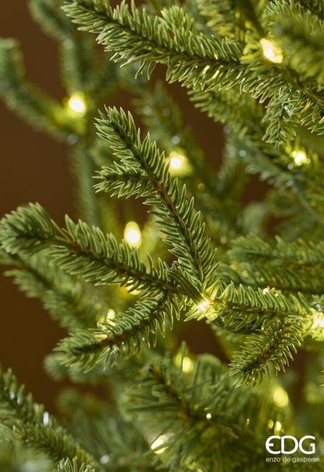 EDG Enzo De Gasperi Pino Natalizio Lucciole con Vaso LED H120 cm IP44 Verde – Albero di Natale Luminoso