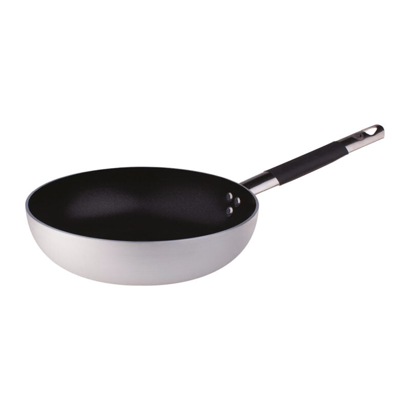 AGNELLI Padella Svasata Alta Antiaderente Alluminio con Manico Cool D 36 Cm