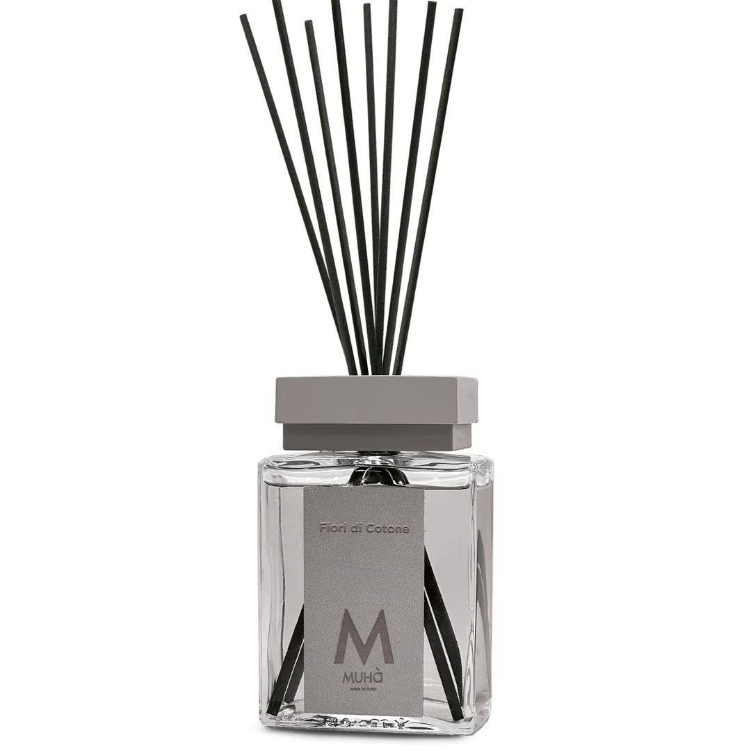 Muhà Luxe Perfume Diffusore Ambiente con Bastoncini Fiori di Cotone 1.000 Ml